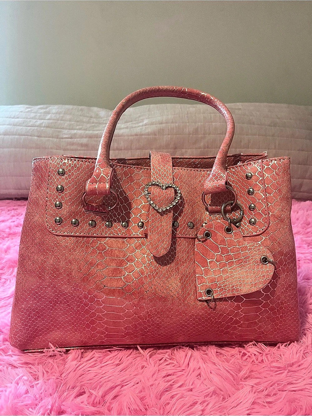 Pink Animal Print Tote